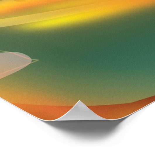 Rettungshubschrauber Poster (Ecke)