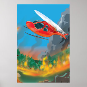 Rettungshubschrauber Poster