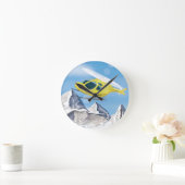 Rettungshubschrauber Runde Wanduhr (Zuhause)