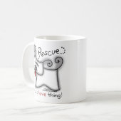 Rettungshund ... Das ist eine Liebe Kaffeetasse (Vorderseite Links)