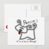 Rettungshund ... Das ist eine Liebe Postkarte (Vorne/Hinten)