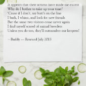 Rettungshund Geschirrtuch (Gefaltet)