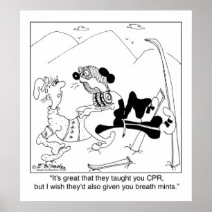 Rettungshund kennt CPR Poster