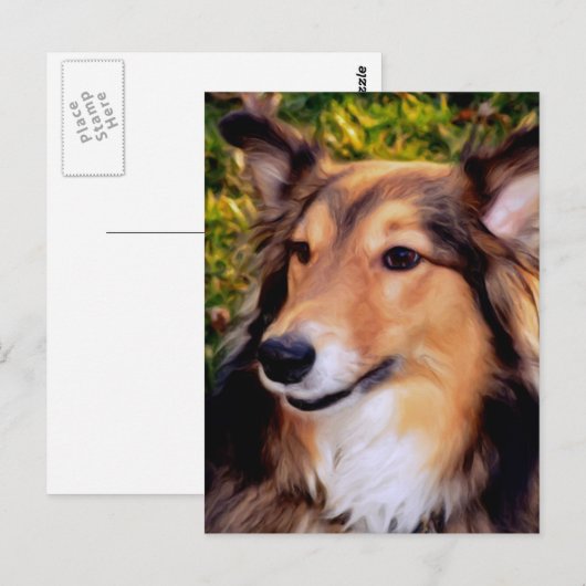 Rettungshund Postkarte (Vorne/Hinten)