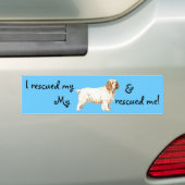 Rettungsklumber Spaniel Autoaufkleber (Auf Auto)