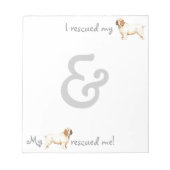 Rettungsklumber Spaniel Notizblock (Vorderseite)