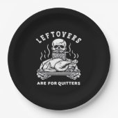 Rettungsleftovers sind für Quitters Skelett Ernted Pappteller (Vorderseite)