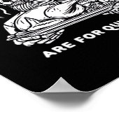 Rettungsleftovers sind für Quitters Skelett Ernted Poster (Ecke)