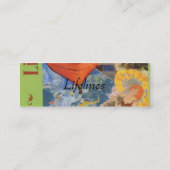 Rettungsleine-Lesezeichen-Geschäfts-Karte 2 Mini Visitenkarte (Rückseite)