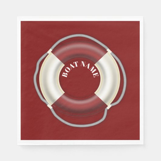 Rettungsring Serviette (Vorderseite)