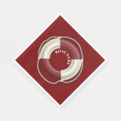 Rettungsring Serviette (Ecke)
