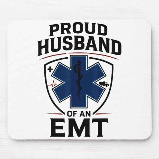 Rettungssanitäter Ehemann Stolz Ehemann eines Rett Mousepad (Vorne)