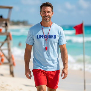 Rettungsschwimmer Blaues T-Shirt