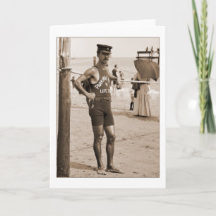 Rettungsschwimmer Brighton Beach 1905 Karte