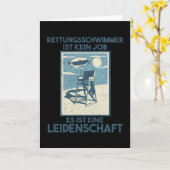 Rettungsschwimmer Design Guard Beach Karte (Gelbe Blume)