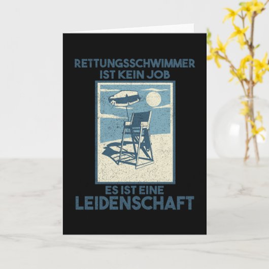 Rettungsschwimmer Design Guard Beach Karte (Gelbe Blume)