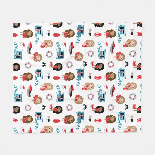 Rettungsschwimmer Fleecedecke (Vorderseite (Horizontal))