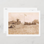 Rettungsschwimmer, Harvey Cedars, New Jersey Vinta Postkarte (Vorne/Hinten)