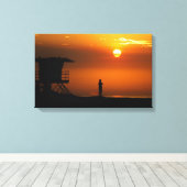 Rettungsschwimmer im Dienst! Leinwanddruck (Insitu (Holzboden))