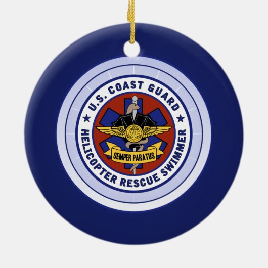 Rettungsschwimmer Keramikornament (Hinten)