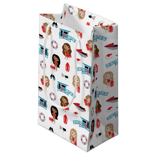 Rettungsschwimmer Kleine Geschenktüte (Vorderseite Schrägansicht)