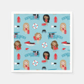 Rettungsschwimmer Napkins Serviette (Vorderseite)