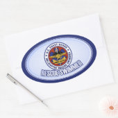 Rettungsschwimmer Ovaler Aufkleber (Umschlag)