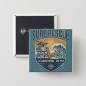 Rettungsschwimmer-Patrouille seit 1950 Button (Vorne & Hinten)