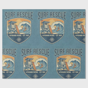 Rettungsschwimmer-Patrouille seit 1950 Geschenkpapier
