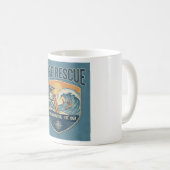 Rettungsschwimmer-Patrouille Surf Est 1950 Kaffeetasse (VorderseiteRechts)