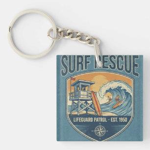 Rettungsschwimmer-Patrouille Surf Est 1950 Schlüsselanhänger