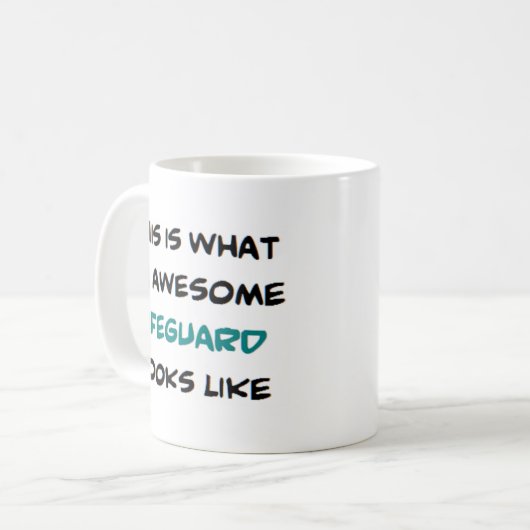 Rettungsschwimmer, phantastisch kaffeetasse (Vorderseite Links)