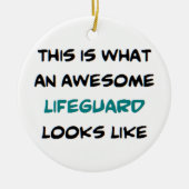 Rettungsschwimmer, phantastisch keramik ornament (Vorne)