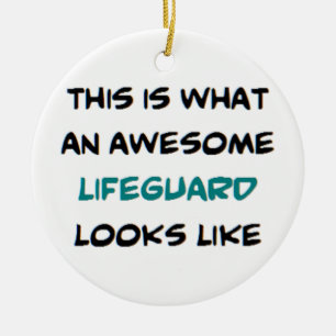 Rettungsschwimmer, phantastisch keramik ornament