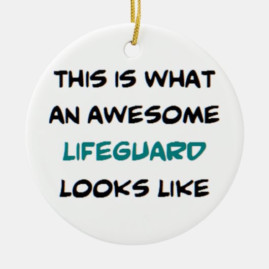 Rettungsschwimmer, phantastisch keramik ornament (Vorne)