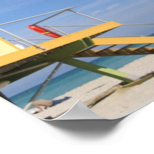 Rettungsschwimmer Poster (Ecke)