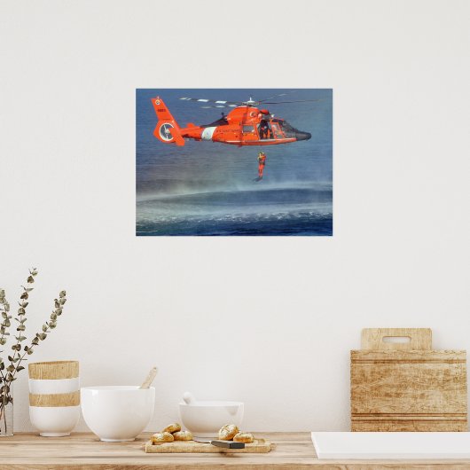 Rettungsschwimmer Poster (Küche)