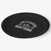 Rettungsschwimmer sind für Quitters Erntedank Pump Pappteller (Schrägansicht)