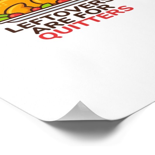 Rettungsschwimmer sind für Quitters Erntedank Spaß Poster (Ecke)