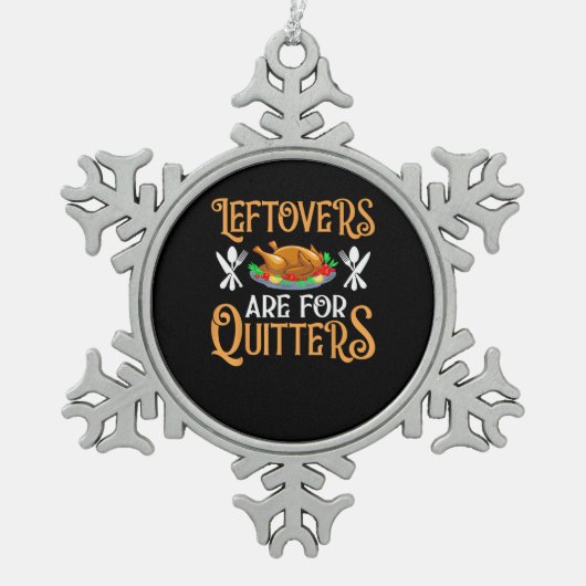 Rettungsschwimmer sind für Quittung für Erntedank Schneeflocken Zinn-Ornament (Vorderseite)