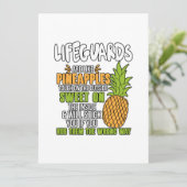Rettungsschwimmer sind wie Ananas. Feiertagskarte (Stehend Vorderseite)