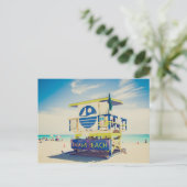 Rettungsschwimmer | South Beach, Miami, Fl. Postkarte (Stehend Vorderseite)