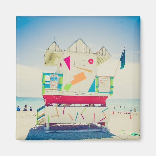 Rettungsschwimmer | South Beach, Miami Magnet (Vorne)