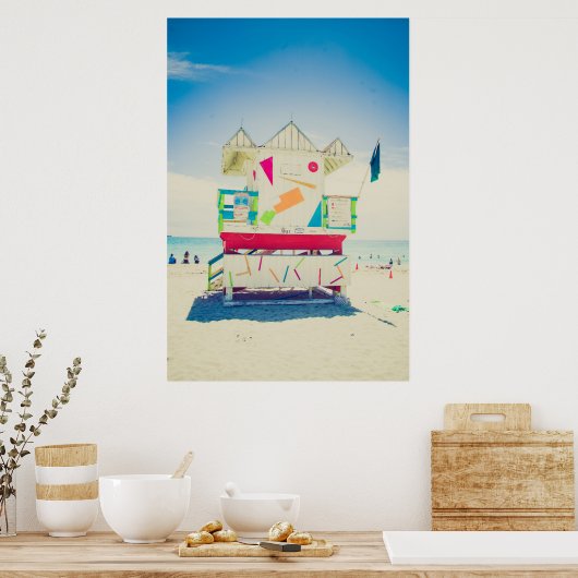 Rettungsschwimmer | South Beach, Miami Poster (Küche)