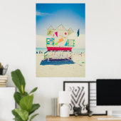 Rettungsschwimmer | South Beach, Miami Poster (Heimbüro)