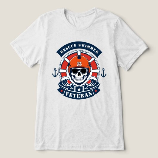 Rettungsschwimmer Veteran Tri-Blend Shirt (Design Vorderseite)
