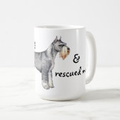 Rettungsstandard Schnauzer Kaffeetasse (VorderseiteRechts)