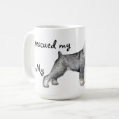 Rettungsstandard Schnauzer Kaffeetasse (Vorderseite Links)