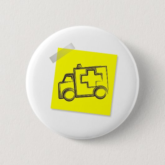 Rettungswagen Button (Vorderseite)