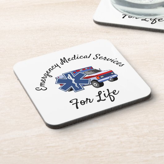 Rettungswagen Getränkeuntersetzer (Linke Seite)